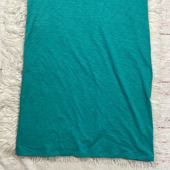 Boden Bridget Turquoise Teal Pom Pom Jersey Mini Dress Long Fit - Picture 9 of 12